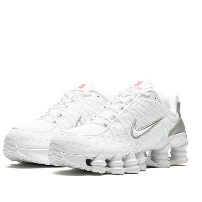 Nike Shox TL White Metallic Silver Max Orange